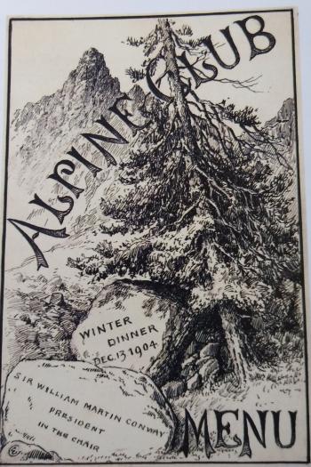 Alpine Club : Menu Card