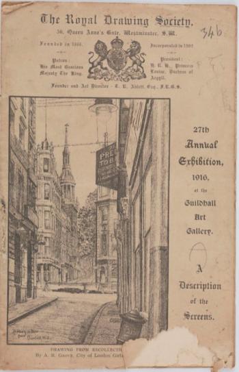 Royal Drawing Society: Catalogue, 1916.