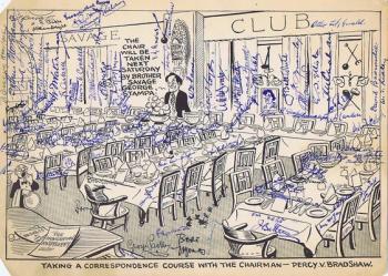 The Savage Club: Illustrated Menu
