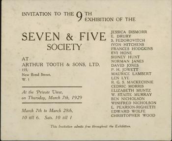 Seven and Five Society: Exhibition Catalogue