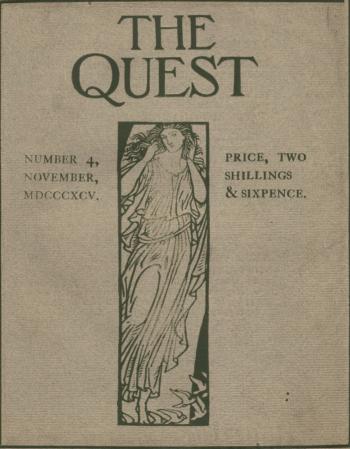 The Quest: Cover Number 4 November 1895