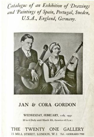 Twenty-One Gallery: Catalogue of Jan & Cora Gordon Exhibition Twenty-One Gallery: Catalogue of Jan & Cora Gordon Exhibition