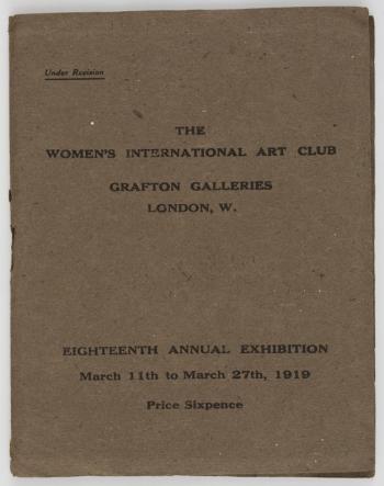WIAC: Catalogue 1919